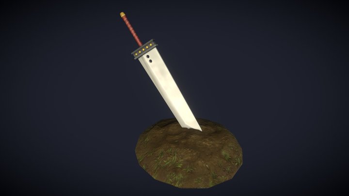 FF7 Buster Sword 3D Model
