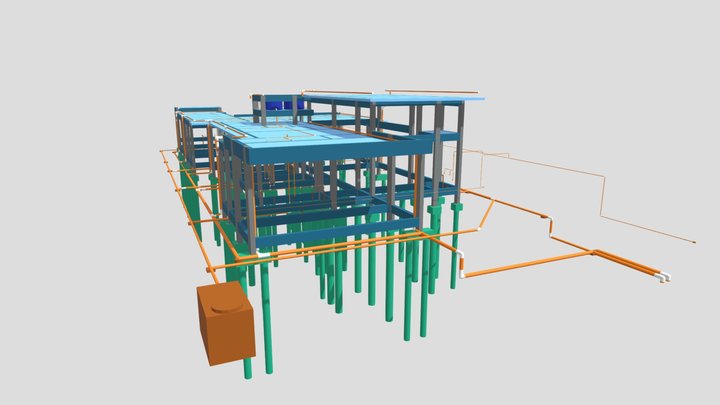 Estrutural e Hidro - Cássia e Luciano 3D Model