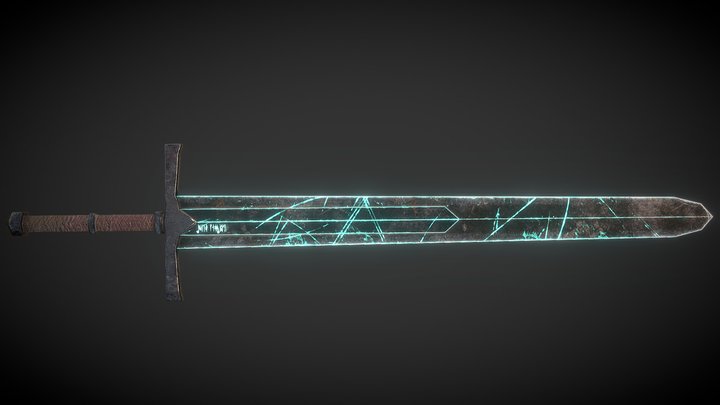 Ancient Sword (with emissive) 3D Model