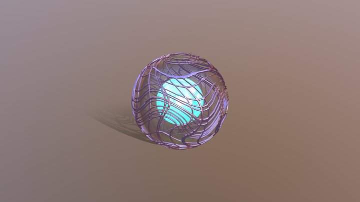 Voronoi-Inspired Marble 3D Model