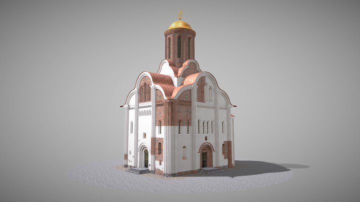 St. George's Church in Bila Tserkva, Ukraine 3D Model