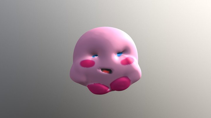 realistic kirby 3D Model