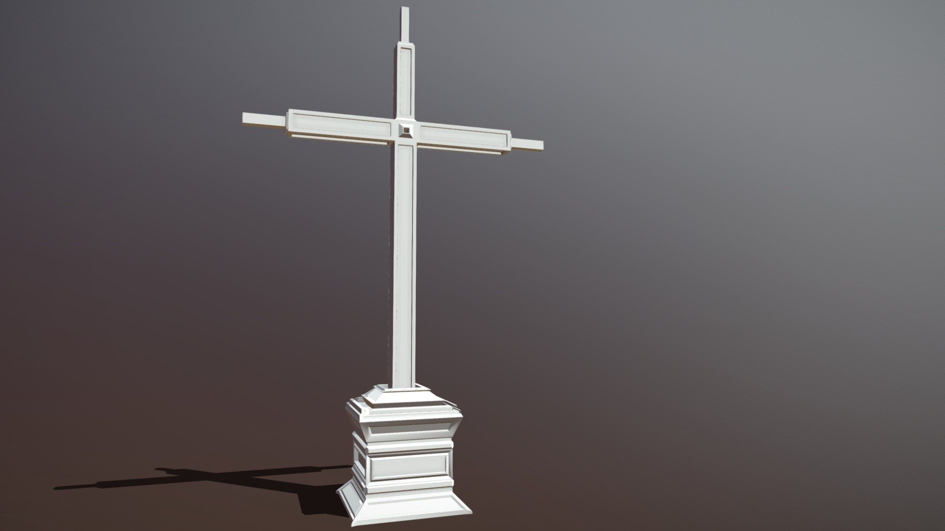 « Cross on FoundationBlock » Download Free 3D model by Michael_Love
