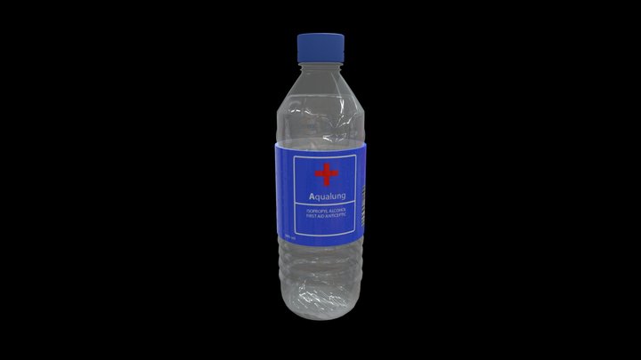 Alcohol Bottle 3D Model