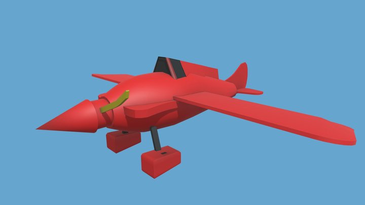 DAE plane 3D Model
