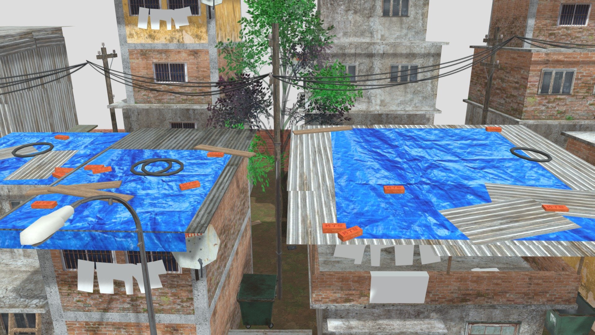 Slum_Mumbai_6 - 3D model by convrseai [c32c73d] - Sketchfab