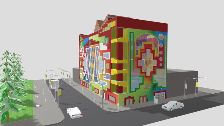 Cholet in a corner 3D Model