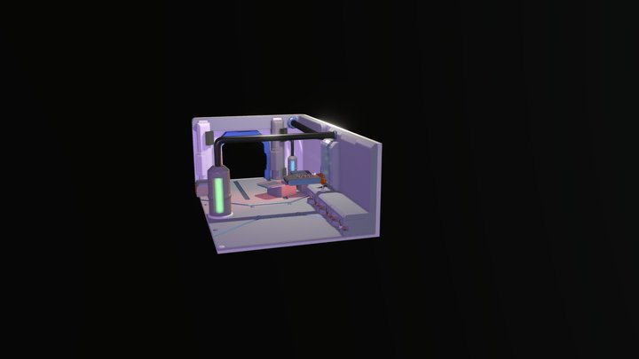 Cuberpunk Scene 3D Model