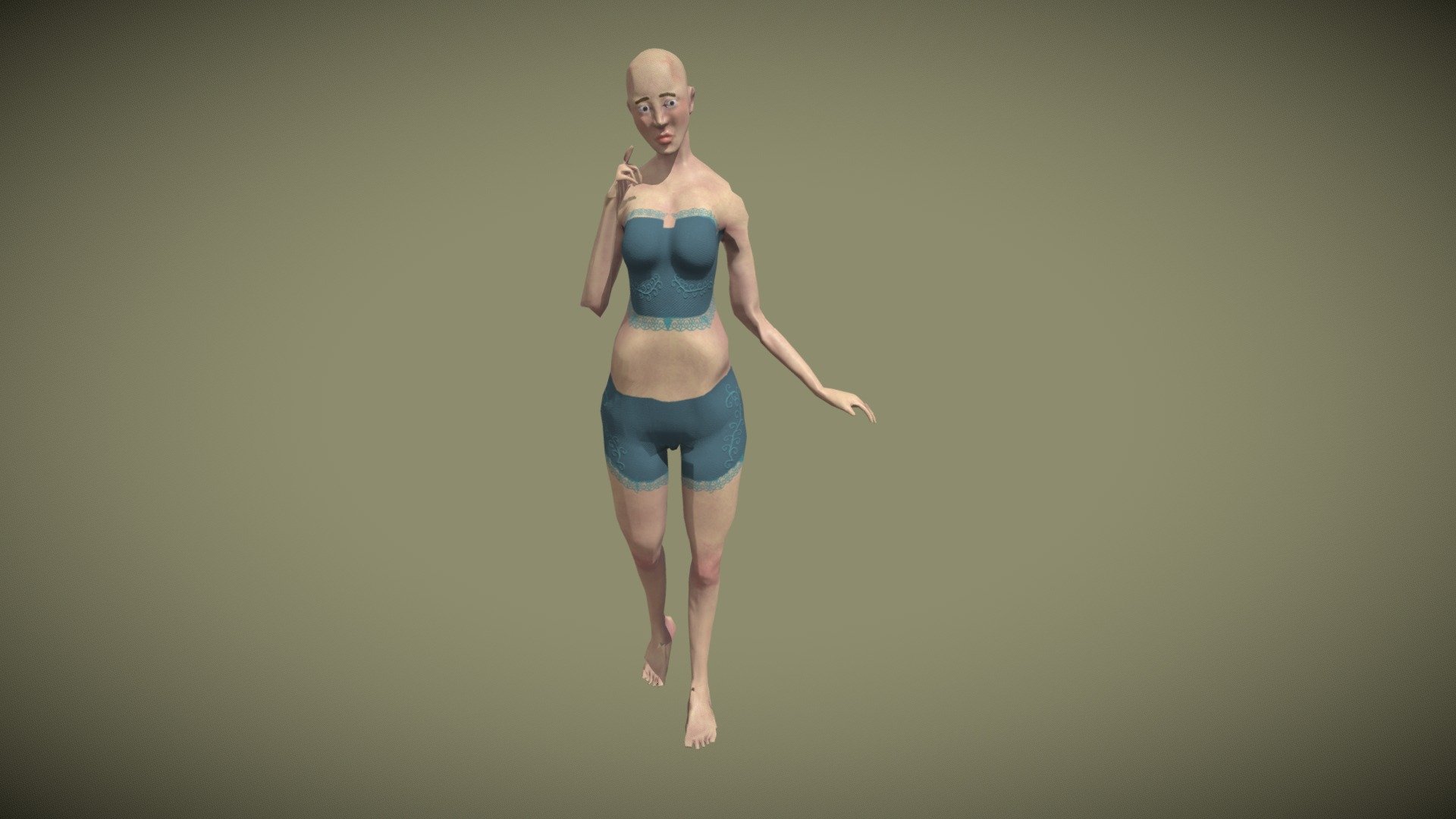 Female Character 3d Model By Amandacarmona [c32d97e] Sketchfab