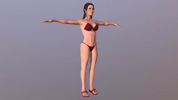 Female bikin 3D Model