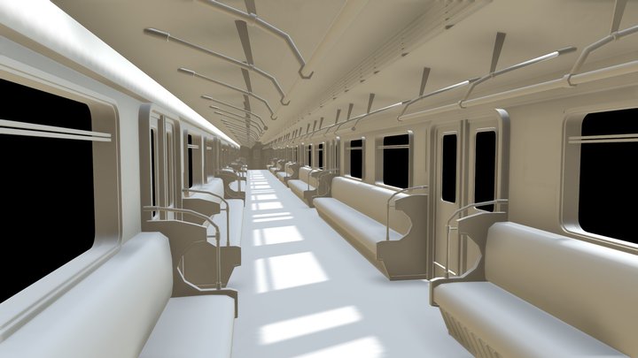 Train/Subway insides 3D Model