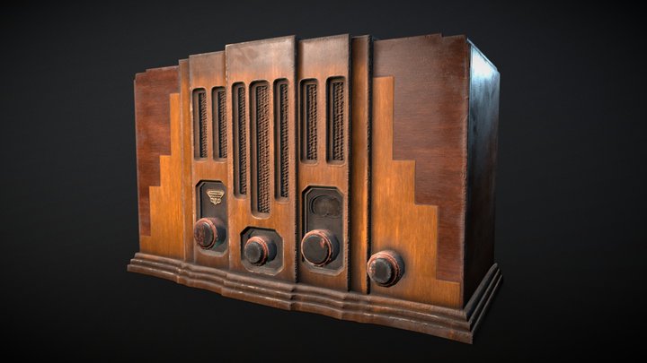 Vintage Radio 3D Model