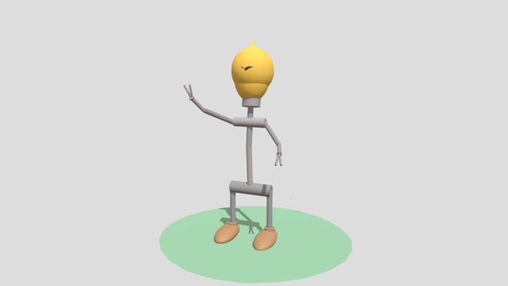 Lyspære Disney 3D Model