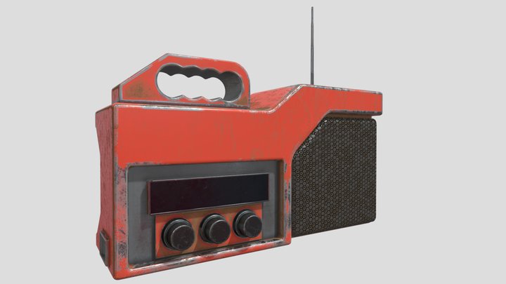 Rusty radio 3D Model