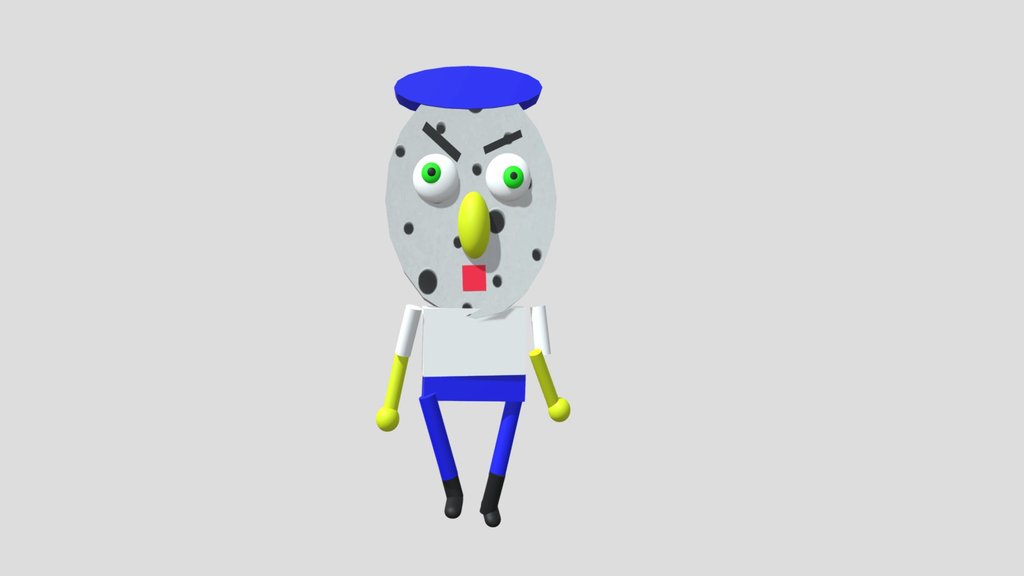 Scary Scream Sponge Neighbor