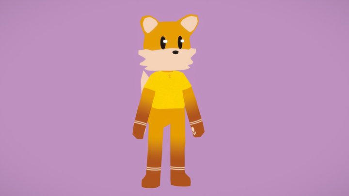Red Fox Character 3D Model