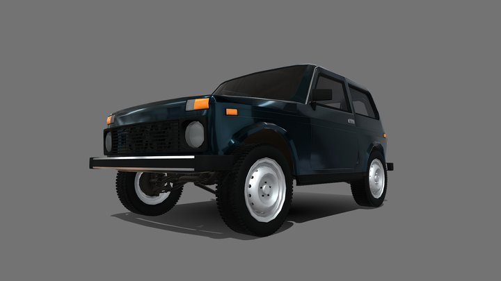 Нива 2121 3D Model