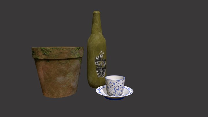 Forest Loner - 3 Simple props 3D Model