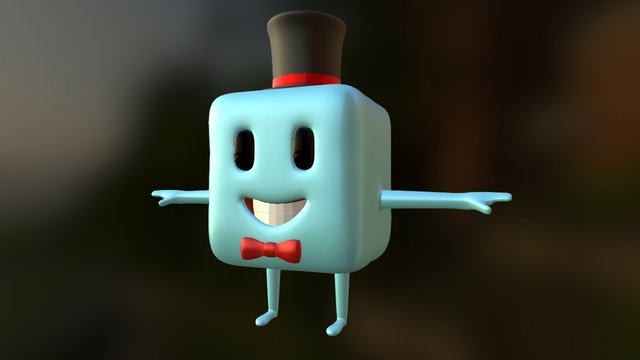 Cube Guy 3D Model