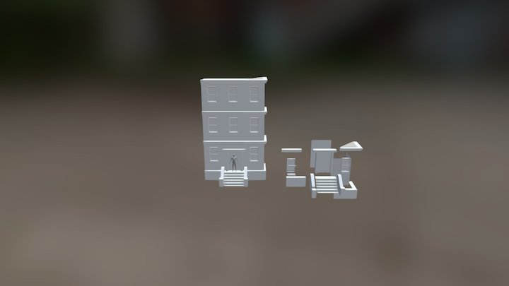 House Low Polygon 3D Model