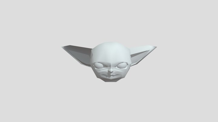 Baby Yoda (Low Poly) 3D Model