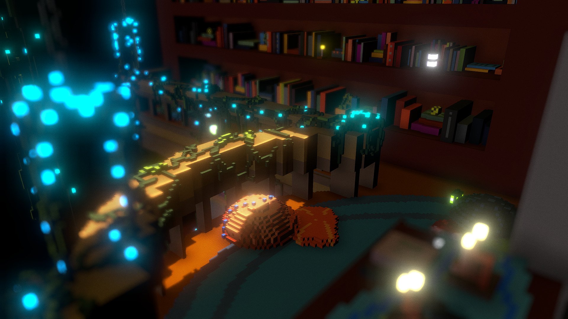 FantasticalLibrary - 3D model by jo-uni [c336b8a] - Sketchfab