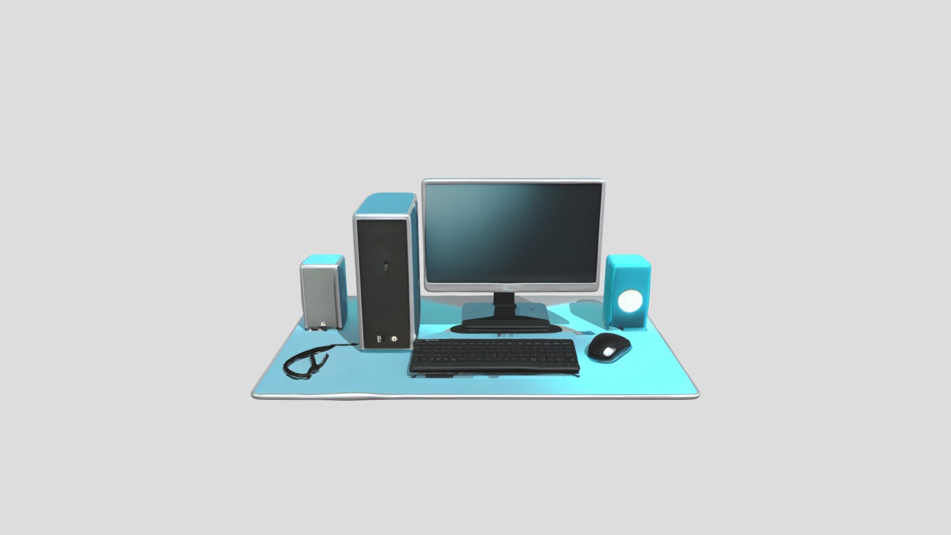 desktop computer setup - Download Free 3D model by iamsangyk [c336ce6 ...