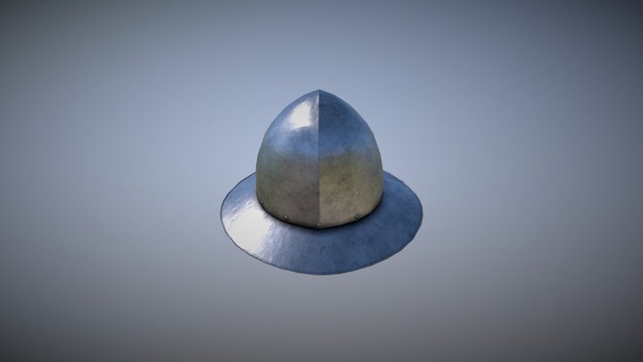 Medieval Helmet Shapel 3D Model