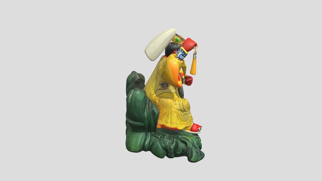 Golden Deity Statue 3d Model (4)