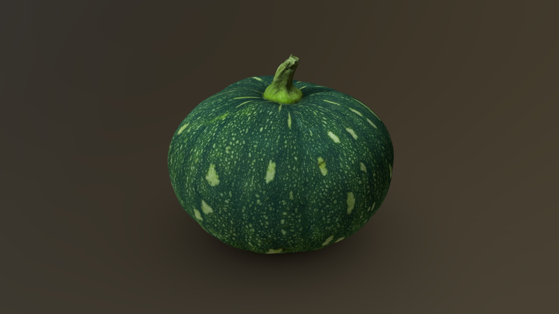 3D model Squash 03 - This is a 3D model of the Squash 03. The 3D model is about a green apple with a green stem.