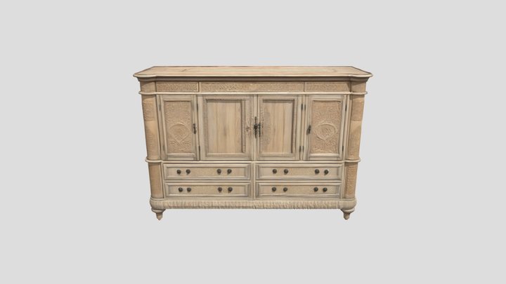 Antique cupboard 3D Model
