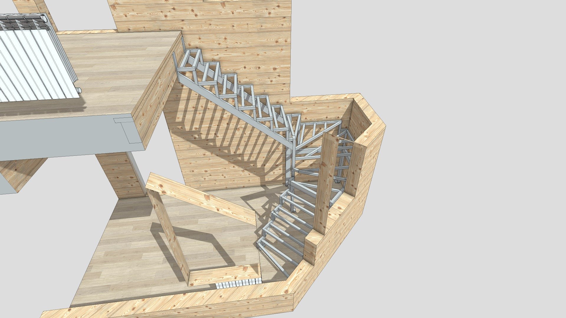Лестница Каркас - 3D model by lestnitsi [c338ef6] - Sketchfab