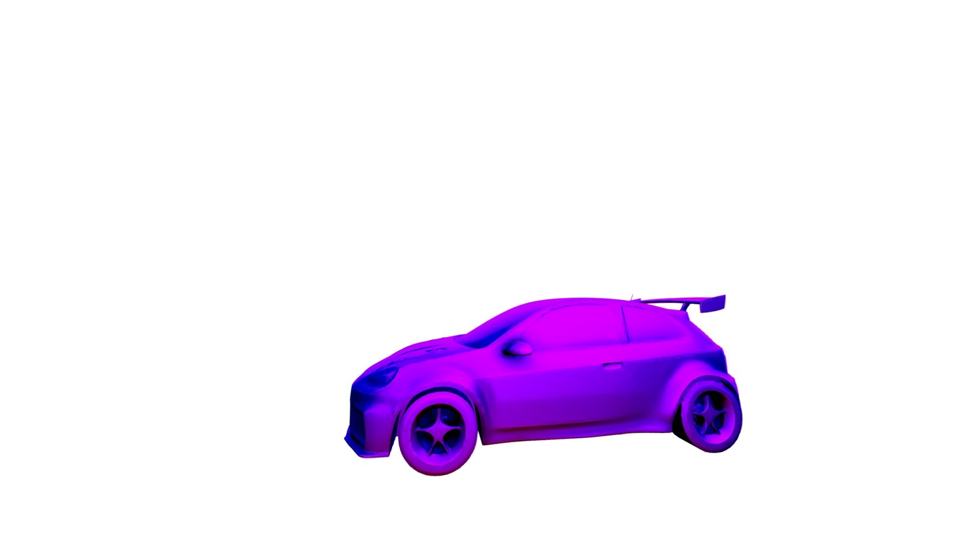 modified racing hatchback car - 3D model by Abdulkarim-Jomaa [c339256 ...