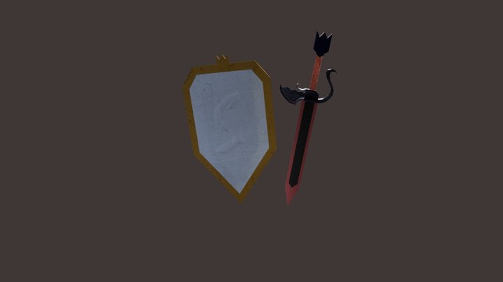 Sword & Shield 3D Model