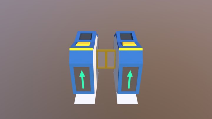 MTR Gate machine 3D Model