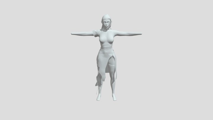 Ninja Female 3D Model