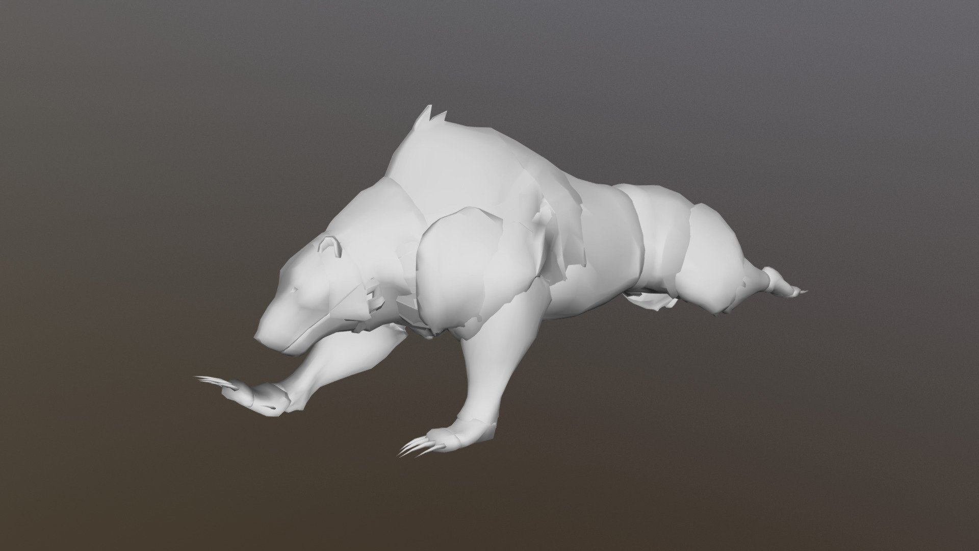 Bear Gallop - 3D model by Benjudd [c33a4f3] - Sketchfab