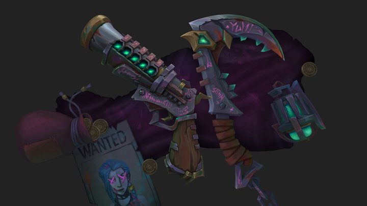 Weapon Set - ZugZug Challenge, Arcane style 3D Model