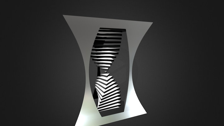 Kinetic Sculpture 2017-02 / Hourglass 3D Model