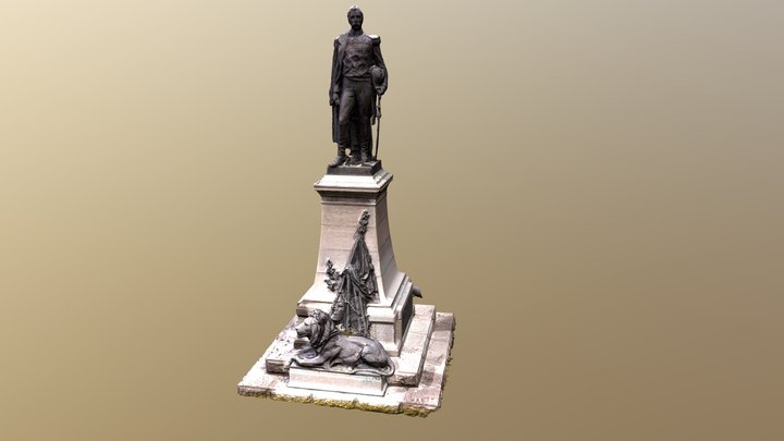 Monument Lt-Gen Baron Chazal 3D Model