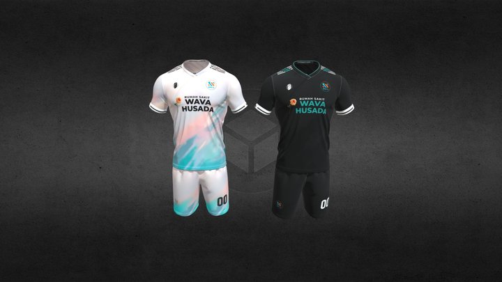 WAVA HUSADA OFFICIAL SOCCER TEAM JERSEY 3D Model