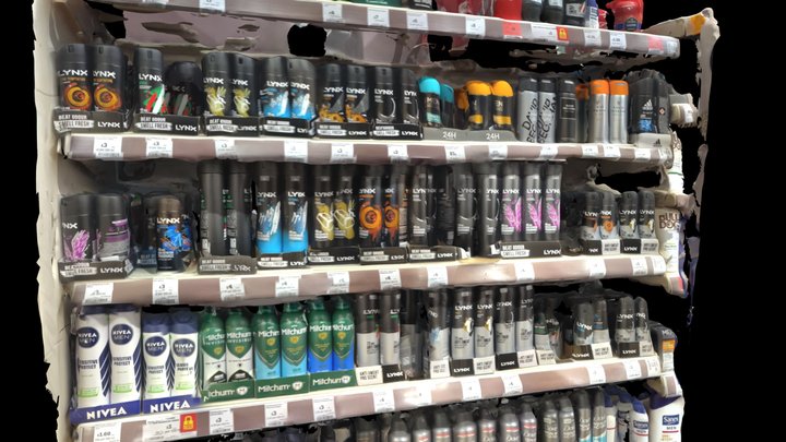 Deodorant UK Supermarket 2021 3D Model