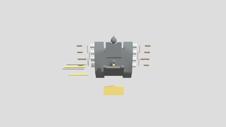 Conjunto Explosionado de SCORPIO 3D Model