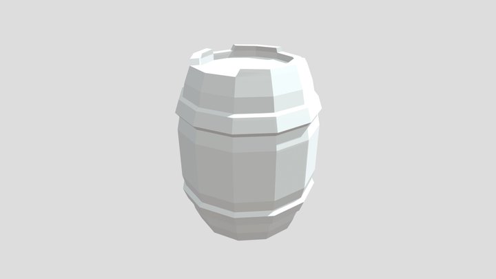 Barril Low Poly