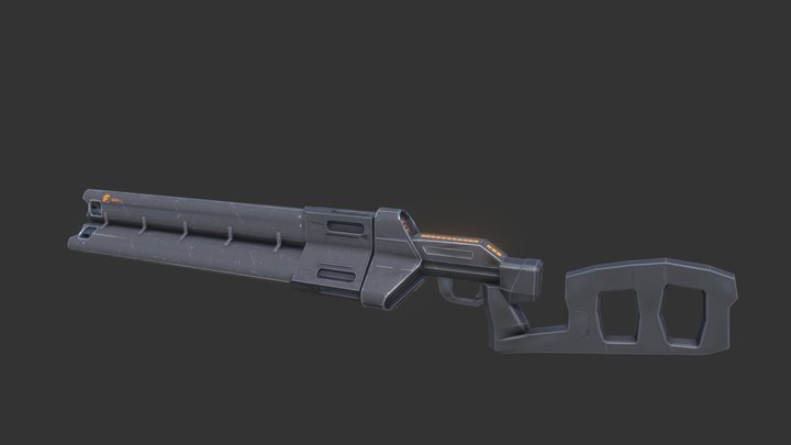Enforcer Machinegun [WIP] 3D Model