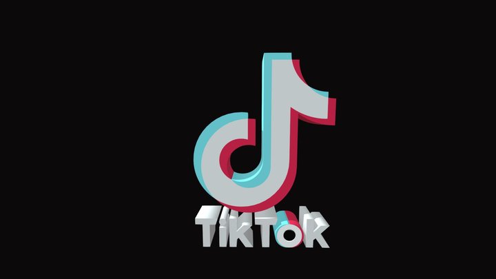Tiktok Logo 3D Model