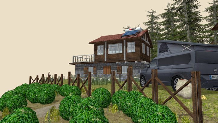 DAE Diorama - Eco House 3D Model
