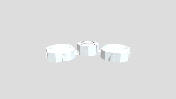 Building Gray Gold Test Model03 3D Model