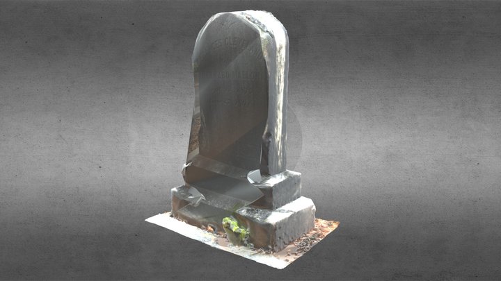 Tombstone 1 - SfM to Sketchfab Export 3D Model