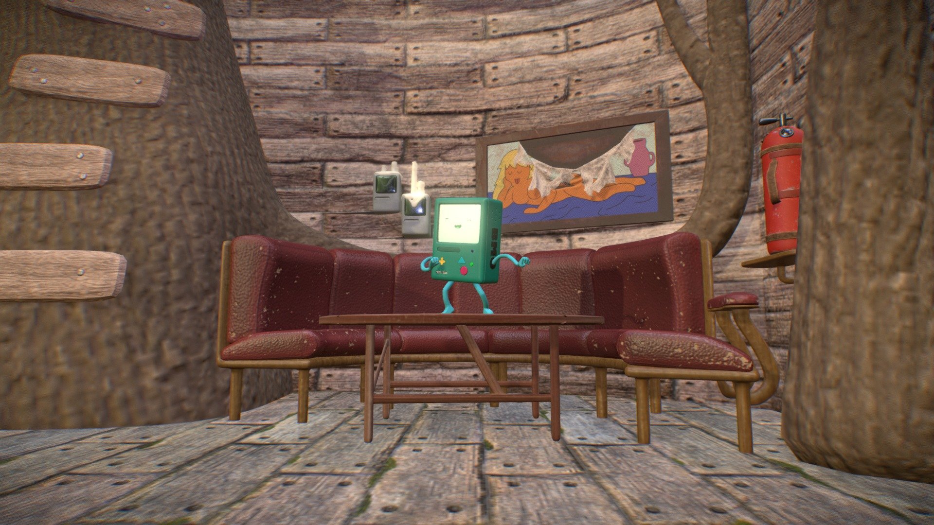 Adventure time - Treehouse living room - 3D model by Saulo Cruz  (@saulovcruz) [c343899]